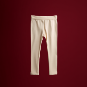 Legging uni beige pour fille de 3 à 6 ans