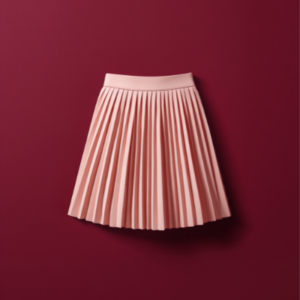 Jupe plissée rose pour fille de 7 à 12 ans