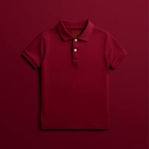 Polo rouge à manches courtes pour garçon de 3 à 6 ans
