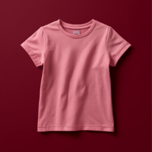 T-shirt imprimé rose en coton bio pour fille de 7 à 12 ans
