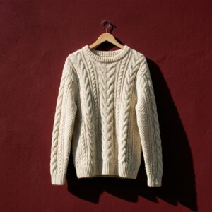 Pull torsadé en maille pour femme