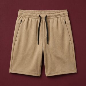 Short de sport beige pour garçon de 7 à 12 ans