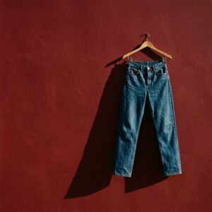 Jean droit taille haute pour femme
