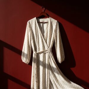 Robe portefeuille imprimée pour femme