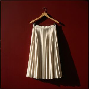 Jupe plissée midi pour femme